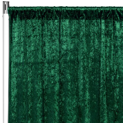 Velvet Emerald Green 14ft x53 Curtains