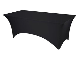 Table Linen 8ft Rectangular Linen (Black)