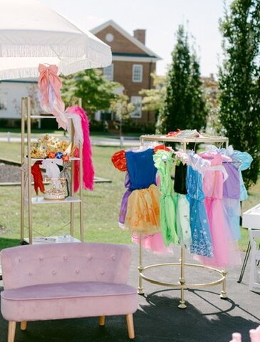 Gold Round Garment Rack