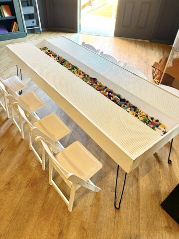 Lego Table with Kids Chairs or Stools