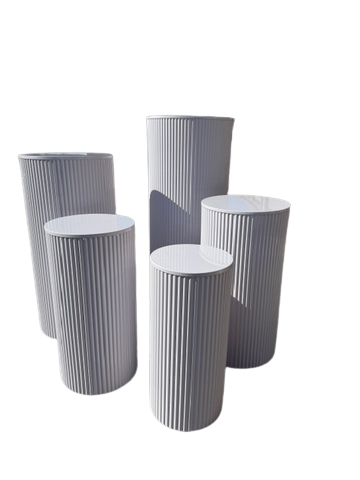 Metal Pedestal/Plinth Cylinders Set of 5