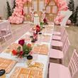 Kids Pink Chiavari Chair (Set of 12) and Table