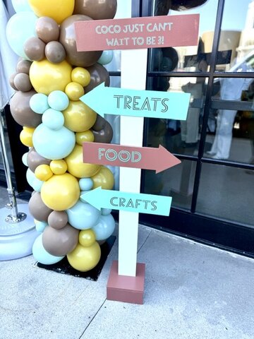 Customizable Directional Sign