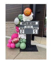 Customized scoreboard display 