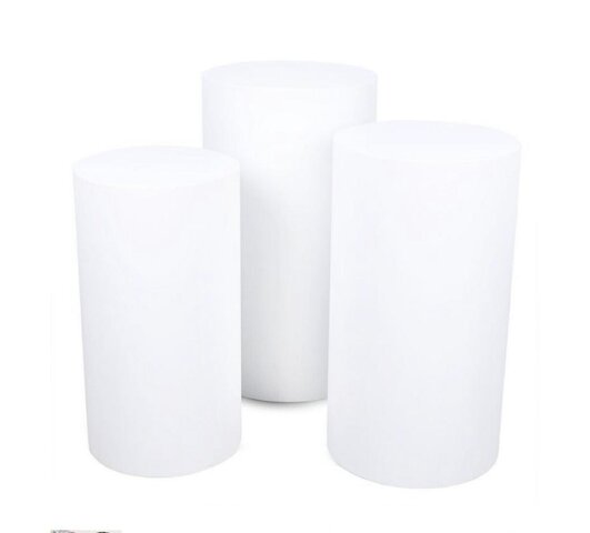 White Cylinders/ Pedestals