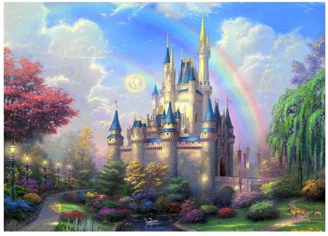Backdrop enchanted castle theme 10'x10'