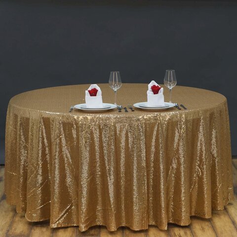 Round Sequin Tablecloth 108