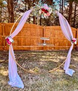 Ring arch and draping decor