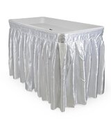 6' Ice cooler Table w/ skirt (Black or White)