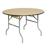 4' Wood Round Table - 48" ( 6 - 8 people)