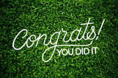 'Congrats! You Did It' - Neon Sign 