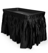 4' Ice cooler Table w/ skirt (Black or White)