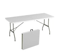  6' x 30" Bi-Fold Table ( seats 6-8 people )