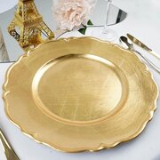 Scalloped Edge Charger Plates