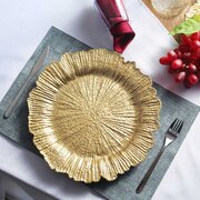 Gold Baroque Charger Plates 