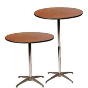  Cocktail Table 30" round with 30" or 42" poles
