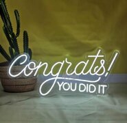 Congrats! You Did It - neon sign 