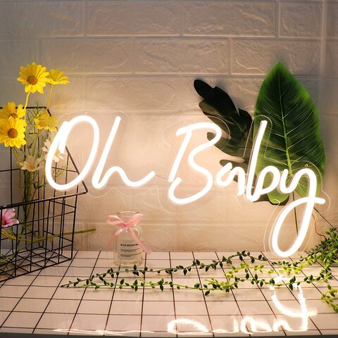 Oh Baby - neon sign