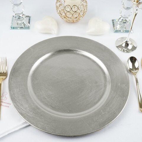 Charger Plates - Silver