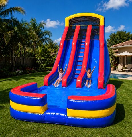 22ft Screamer Double-Lane Waterslide (S60)