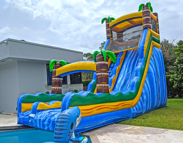 22ft Tropical Paradise Slide for Pools (S43)