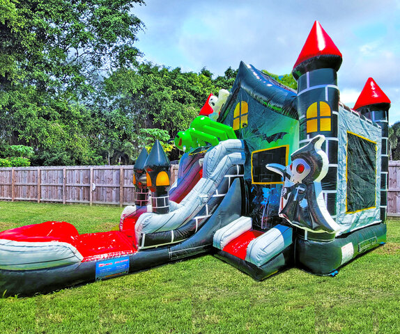 Halloween Mansion Bounce House Combo (C24)