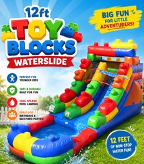 12ft Toy Blocks Waterslide