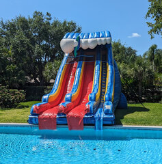 24ft Double-Lane Slide for Pools (S47)
