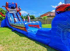 25ft Ocean Monster Waterslide Combo (S48+S54)