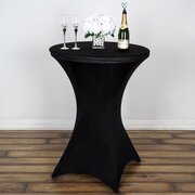 32in Round Cocktail Table w/ Black Cover