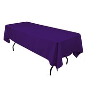 60x102 Rectangular Polyester Tablecloth Purple