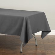 60 x 102 in. Rectangular Polyester Tablecloth Charcoal