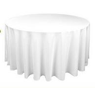 Round Tablecloth - White - P108