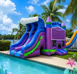 Mermaid Double-Lane Slide for Pools (C15)