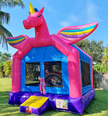 3D Unicorn Bounce House (B6)