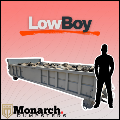 Lowboy Concrete Dumpster
