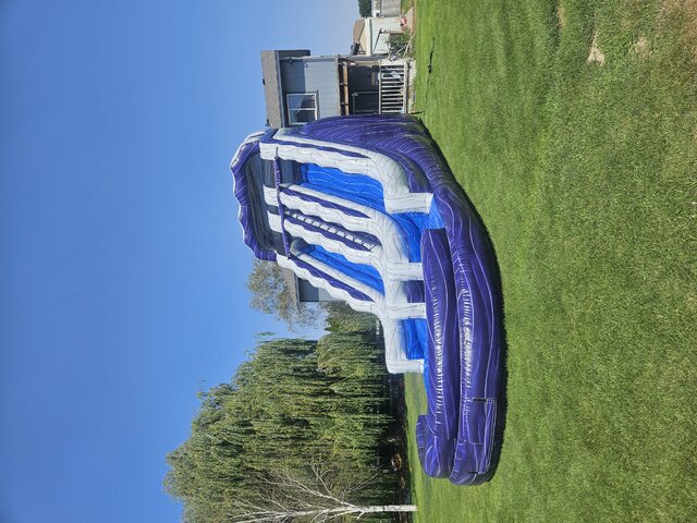 19ft Purple Dual Lane Waterslide