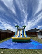 17ft Tropical Dual Water Slide