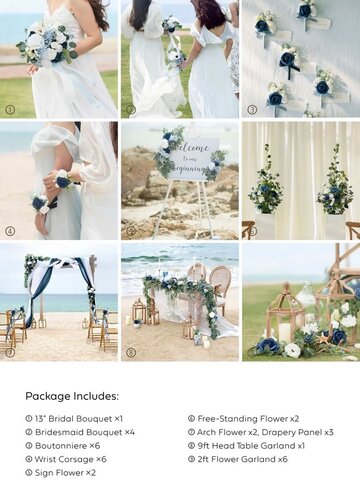Dusty Blue - Navy Floral Package 