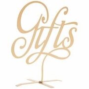  Gifts sign Gold