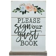 Please sign our guest book floral 