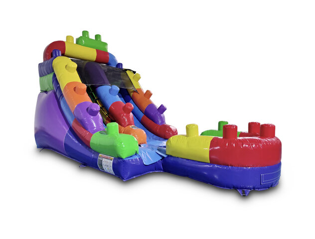 12 ft Blocks Waterslide Wet/Dry