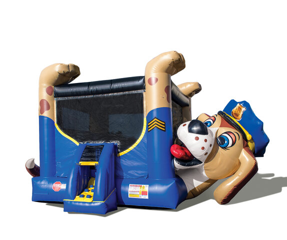 Police Dog Belly Bounce House