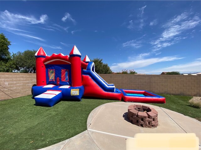 Red Blue & White Combo / Water Slide 