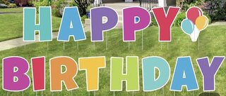 HAPPY BIRTHDAY SIGN 4 (Purchase Price) 
