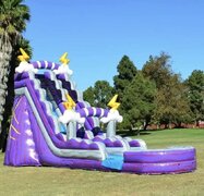 21’ Purple Lighting WATER SLIDE 