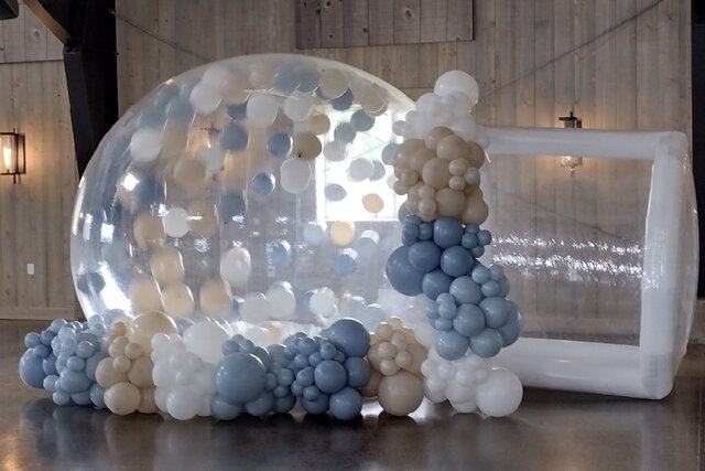 Bubble House with Balloons