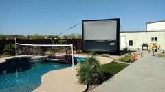 12' Backyard Screen with Rear Projection