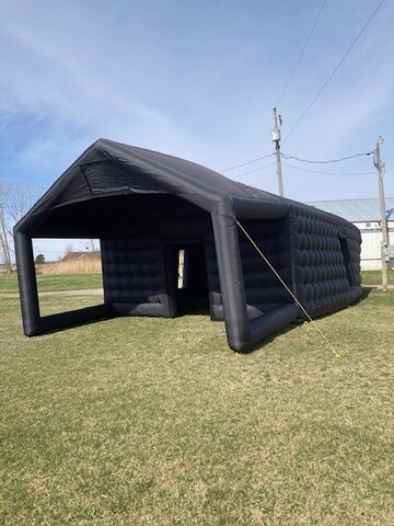 Black Inflatable Night Club with open terrace