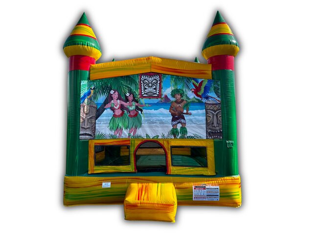 Tiki Beach Large Bounce House